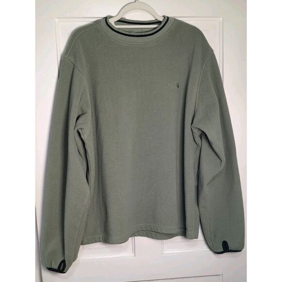 The North Face Other - VTG The North Face Fleece Sweater Men's L Green Crew Neck Sport Outdoor(991)